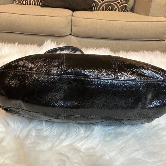 EUC Coach- Black Patent Leather Demi Crossbody Bag - Picture 10 of 13